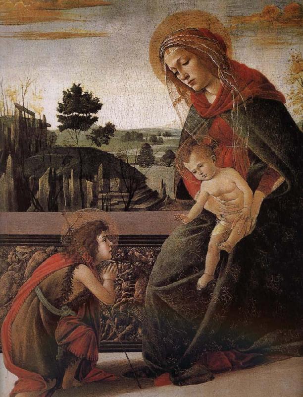 Sandro Botticelli Our Lady of John son and salute Sweden oil painting art